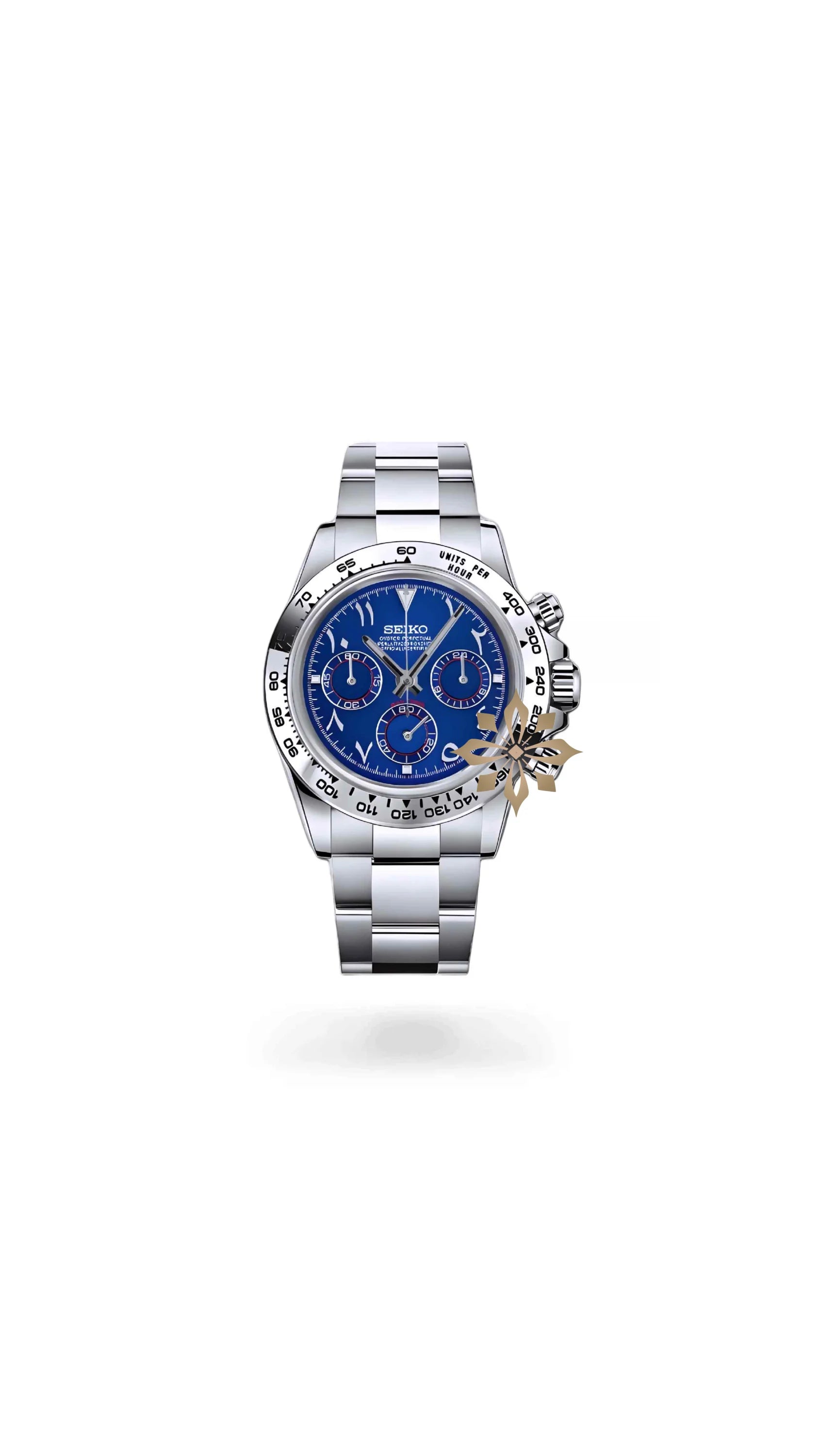Seitona mod blue arabic watch - Circa Watch Labs