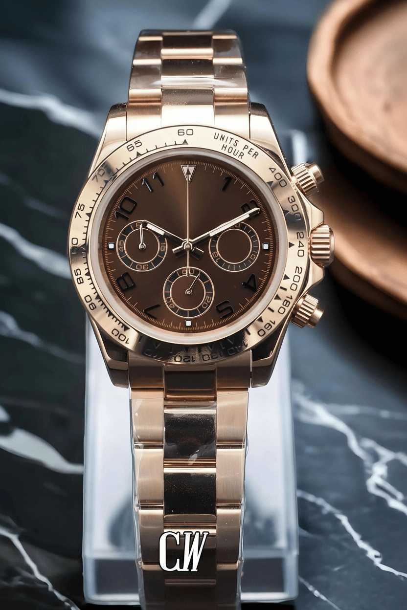 Seitona mod chocolate brown watch - Circa Watch Labs seiko mod