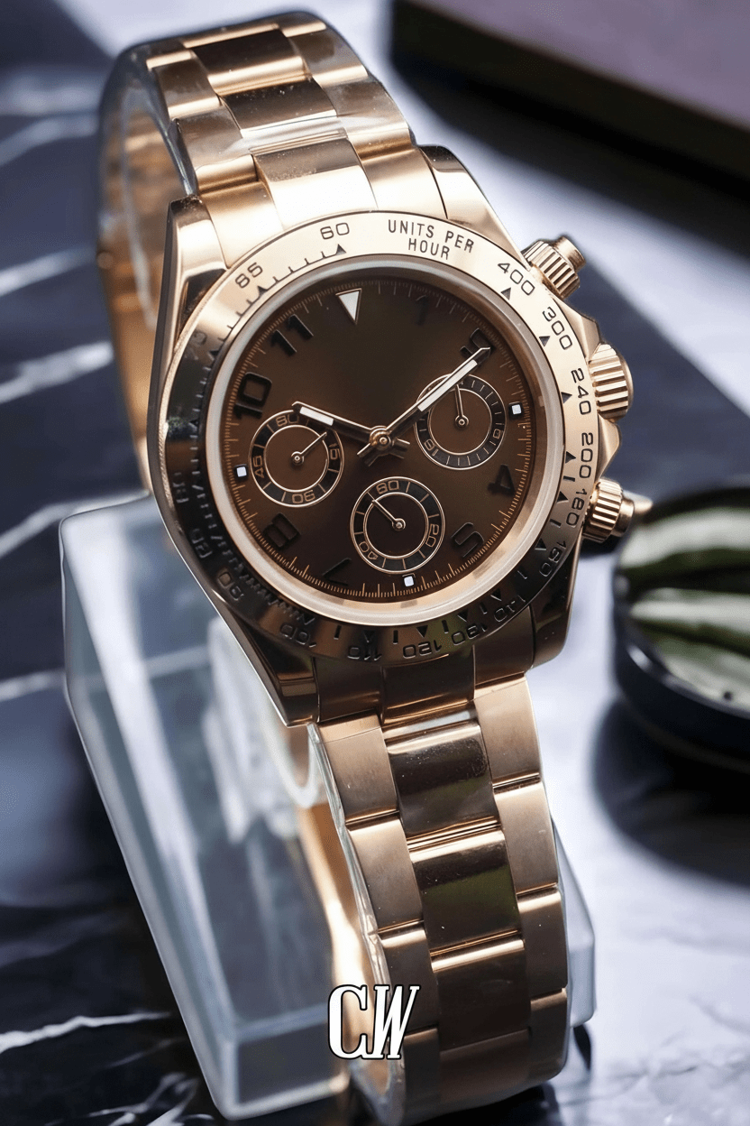 Seitona mod chocolate brown watch - Circa Watch Labs seiko mod