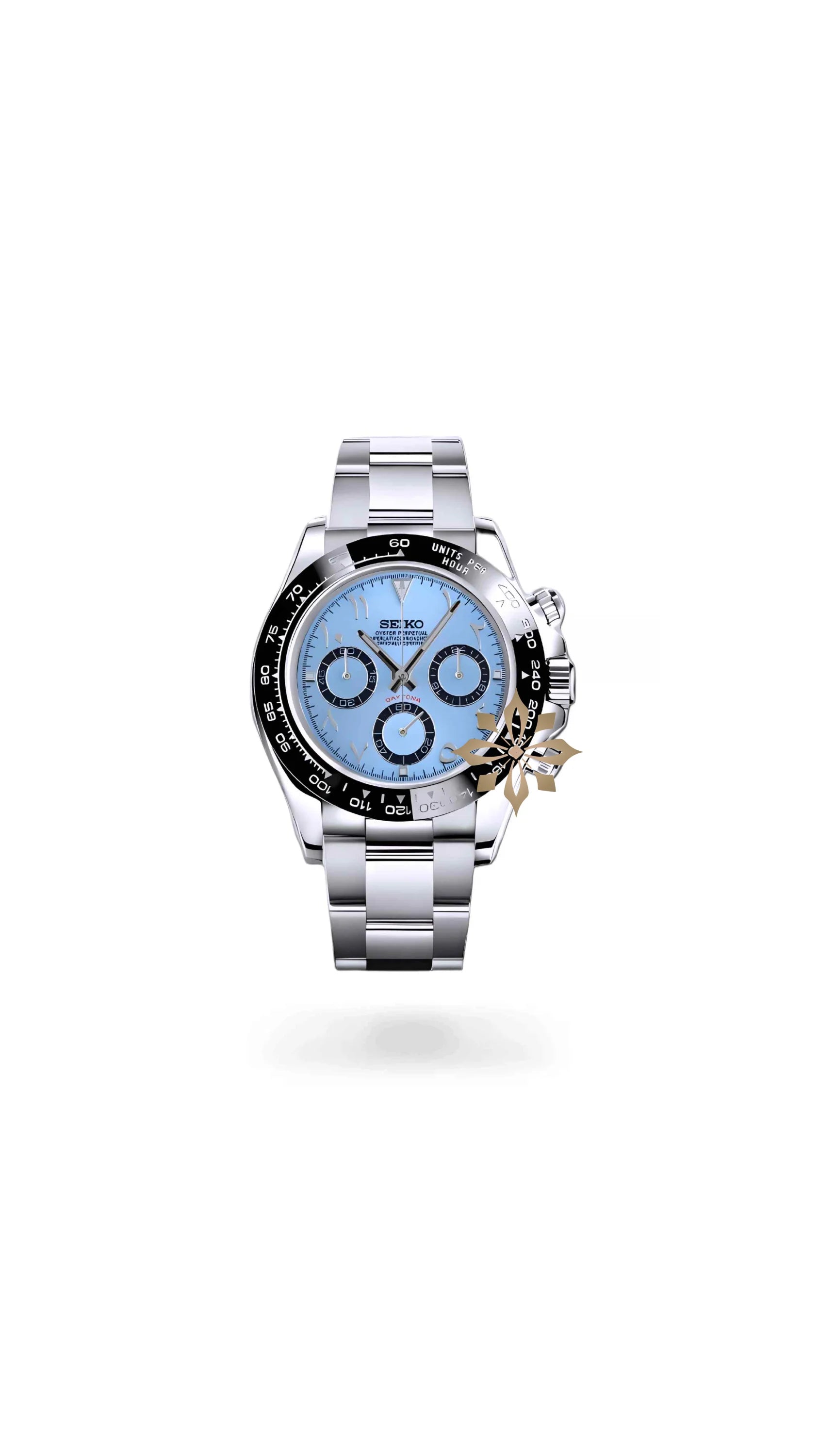 Seitona mod platinum arabic watch - Circa Watch Labs