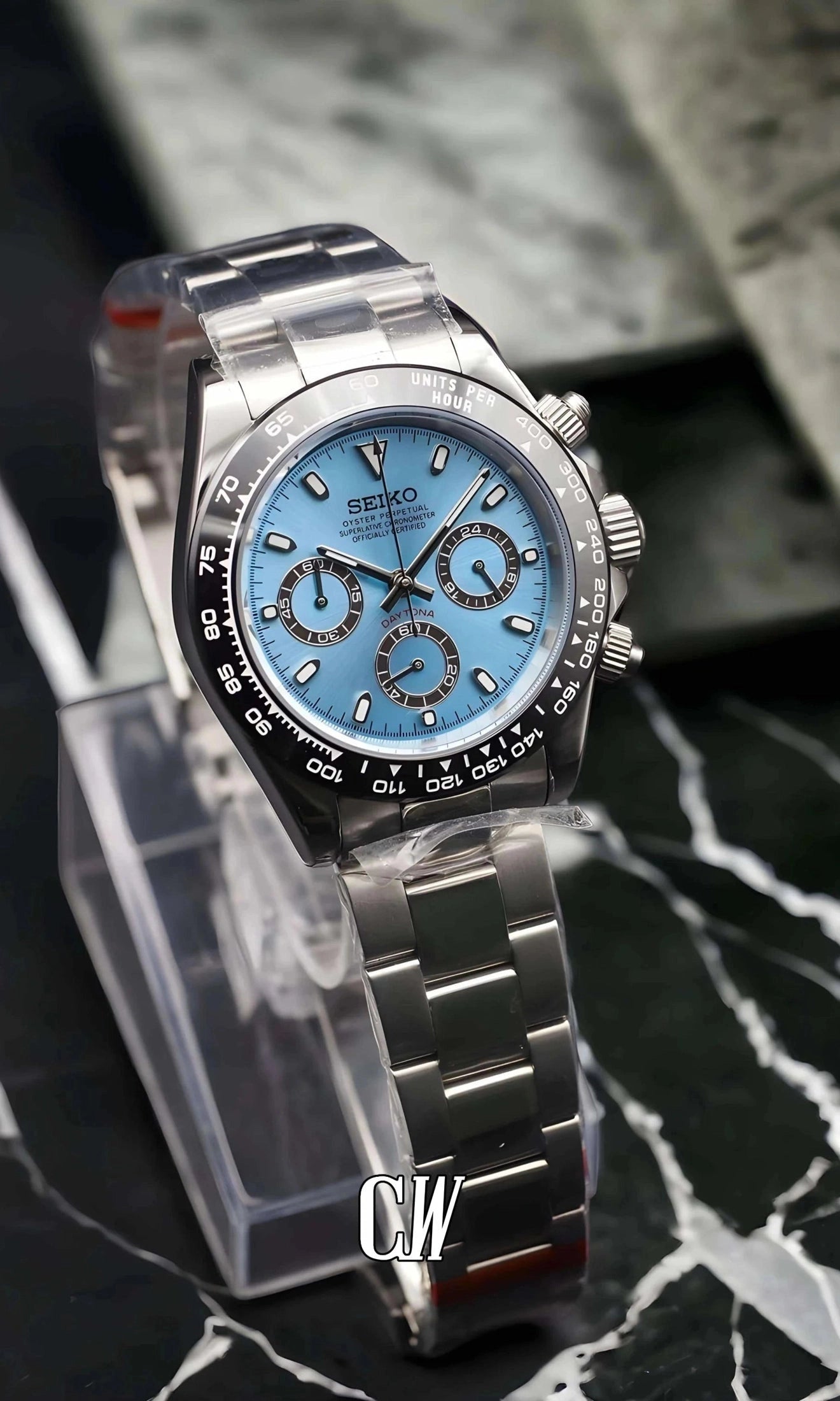 Seitona mod platinum watch - Circa Watch Labs seiko mod