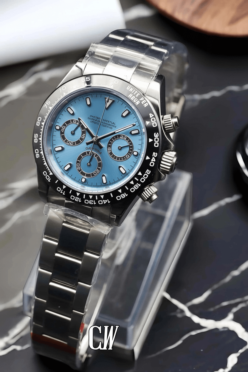 Seitona mod platinum watch - Circa Watch Labs seiko mod