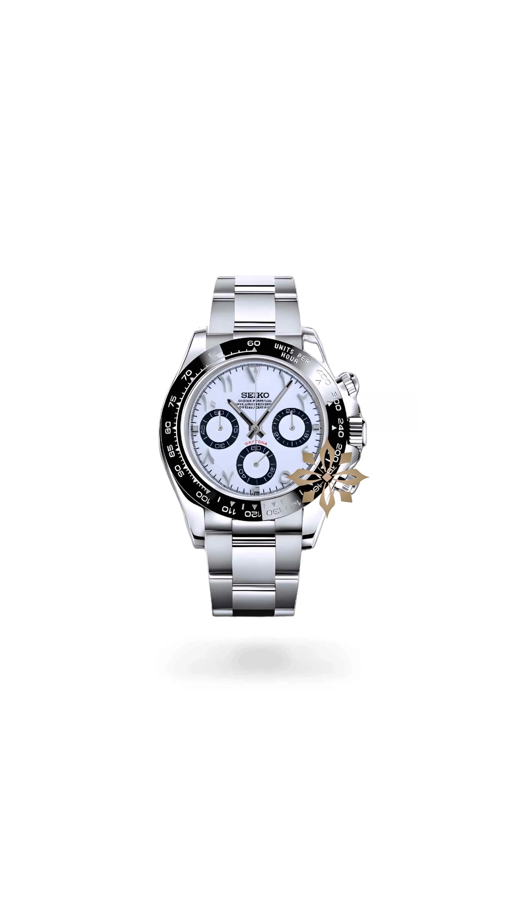 Seitona mod white arabic watch - Circa Watch Labs