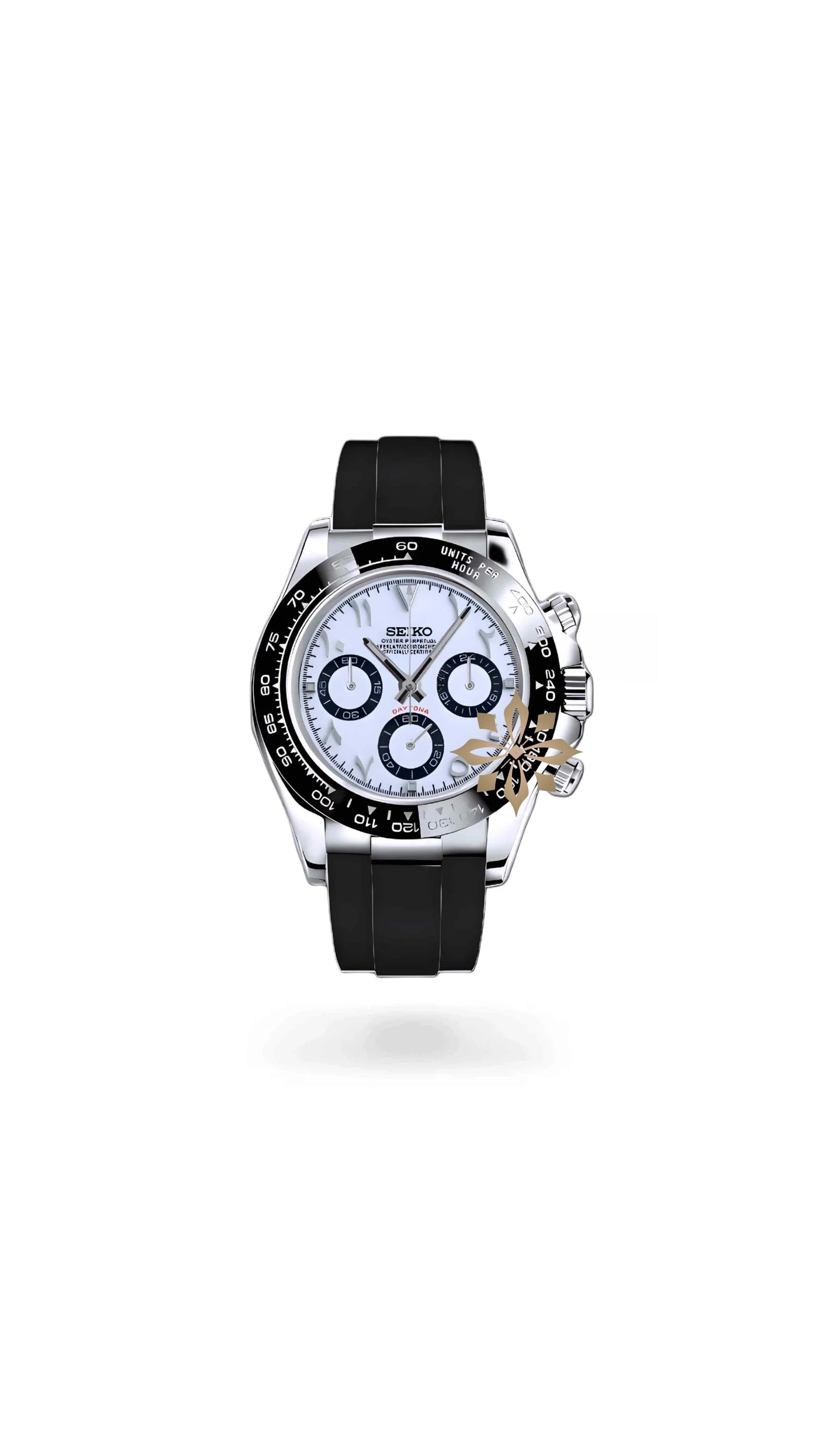 Seitona mod white arabic watch - Circa Watch Labs